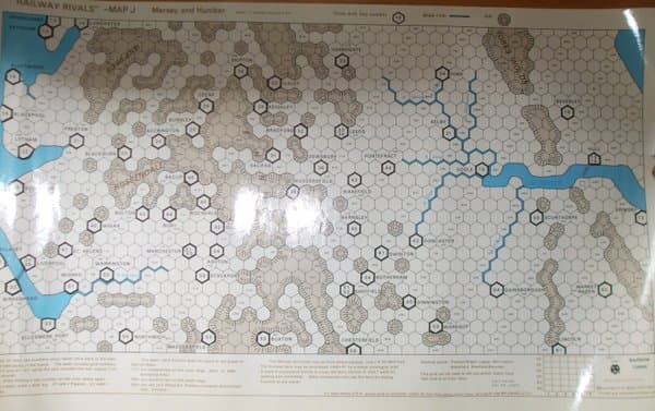 Railway Rivals Map J: Mersey & Humber