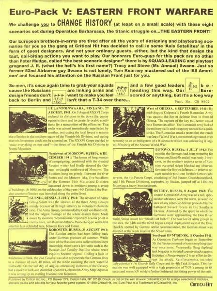 Euro Pack V: Eastern Front Warfare