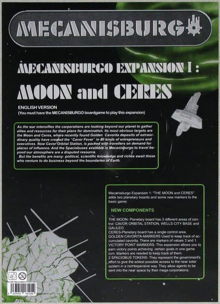 Mecanisburgo: Expansion 1 – Moon and Ceres