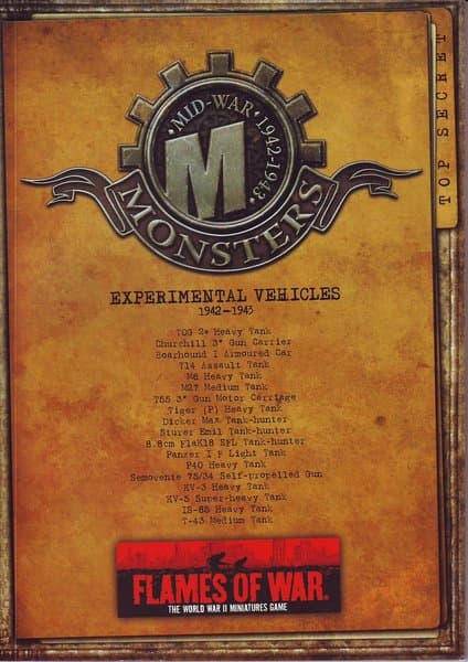 Flames of War: Mid-War Monsters 1942-1943
