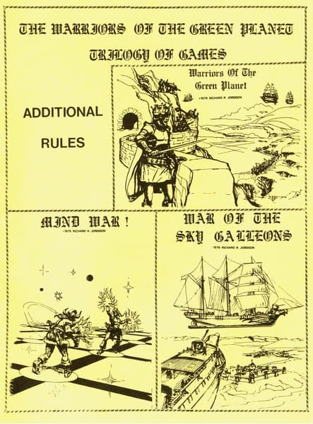The Warriors of the Green Planet Trilogy of  Games, Additional Rules