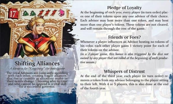 Kingsburg: Shifting Alliances