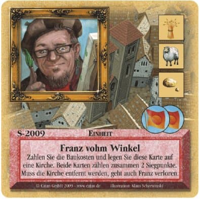 Die Siedler von Catan: Das Kartenspiel – Sonderkarte 2009 – Franz vohm Winkel