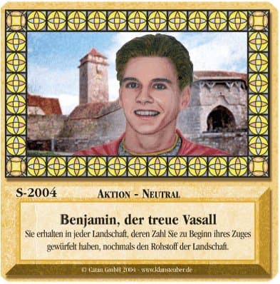 Die Siedler von Catan: Das Kartenspiel – Sonderkarte 2004 – Benjamin, der treue Vasall
