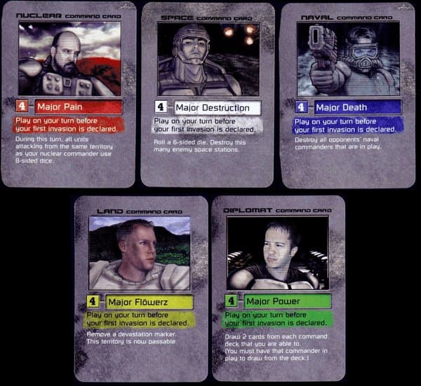 Risk 2210 A.D.: Majors Promo Cards
